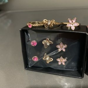 Girls rings and earrings set